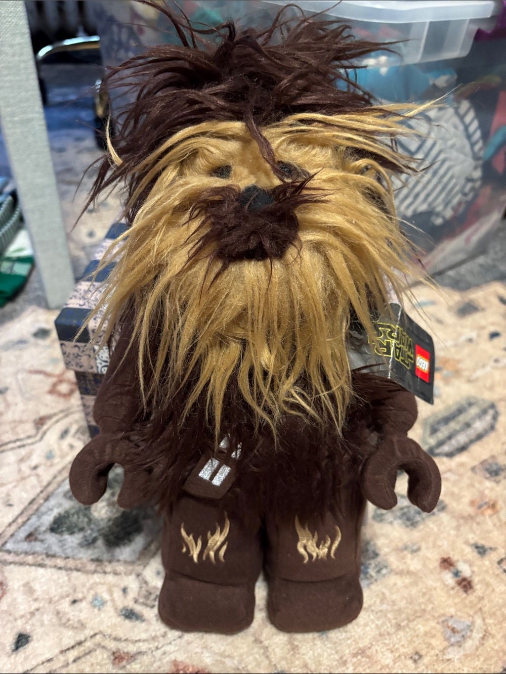 LEGO Chewbacca Kids Superhero Costume Plush in Brown and Tan